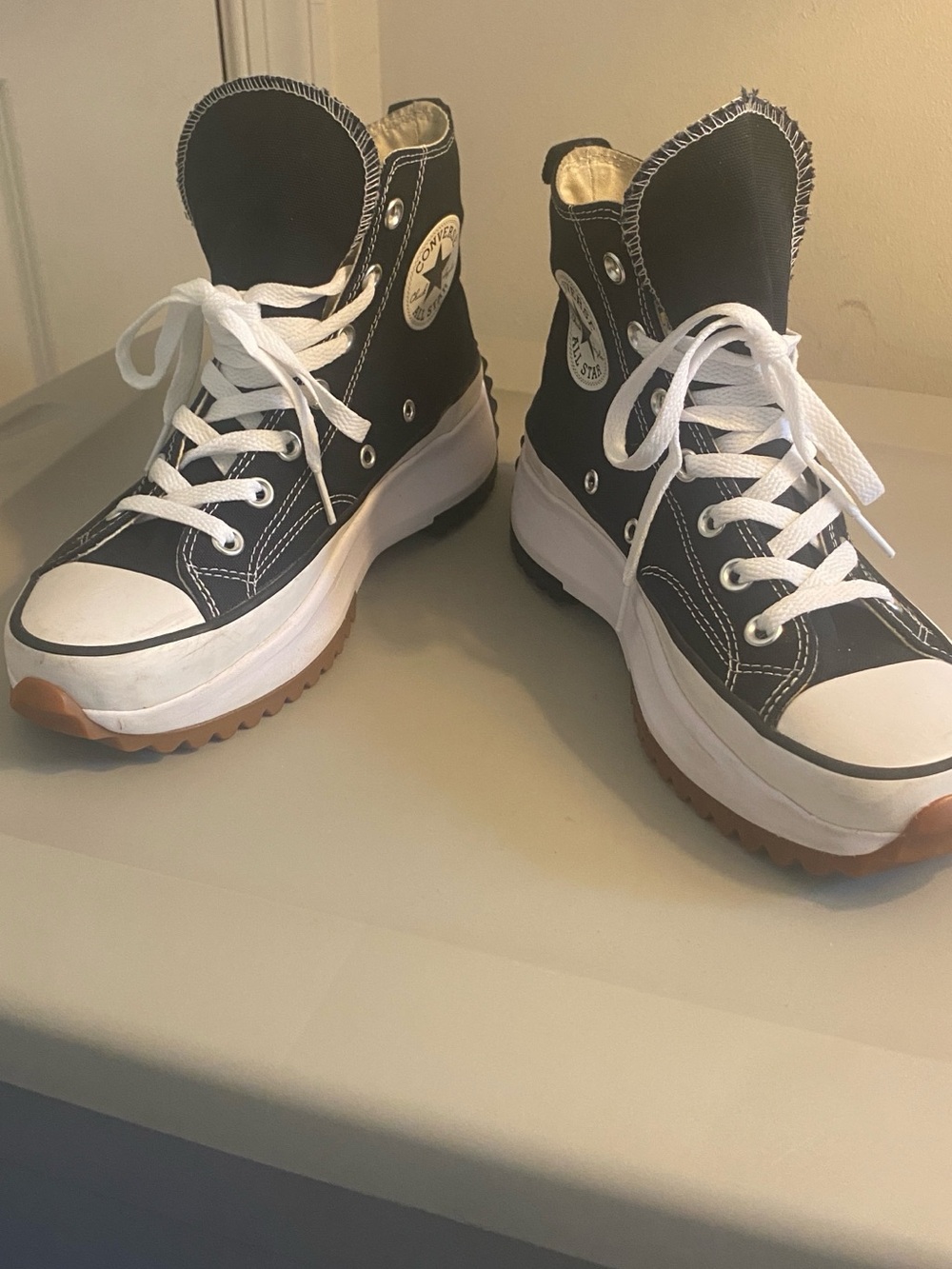 Converse star hike platform canvas